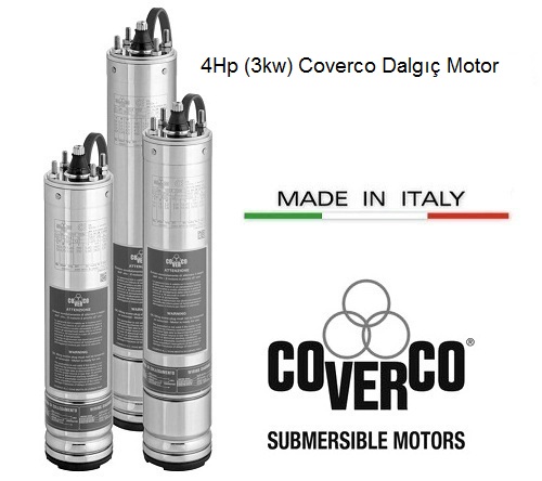 4Hp (3kw) Coverco Dalgıç Motor