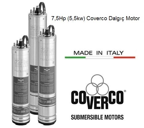 7,5Hp (5,5kw) Coverco Dalgıç Motor